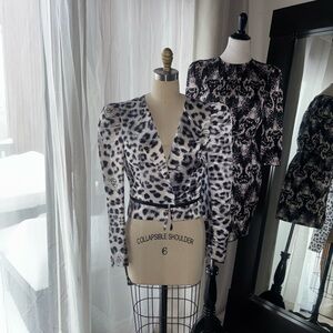 🖤🔥 RARE Thomas Wylde B&W Leopard Tuxedo Jacket | Detachable Tail | Size 6 🤘✨